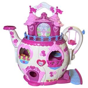 Hasbro 2006 My Little Pony Tea Pot Castle House Lights Sounds Work No Figures